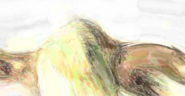 Suluboya fırça darbeleri. Modern sanat. Soyut doku. 2D çizim. Yüzeyde etkileyici el yapımı suluboya. Renkli bir fon. Çok renkli arkaplan. Çağdaş duvar sanatı. 