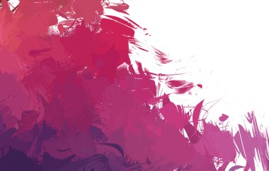 Duvar sanatı Eşsiz ve yaratıcı illüstrasyon. Fırça darbesi ile boyanmış. Renkli fırça darbelerinin soyut arkaplanı. Fırçalanmış canlı duvar kâğıdı. Boyalı sanatsal yaratım.