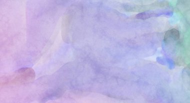 Pastel renklerde suluboya resim. Poster, duvar sanatı, afiş, kart, kitap kapağı ya da ambalaj için rahatlatıcı kompozisyonun yumuşak renkli çizimi. Modern fırça darbeleri resim.