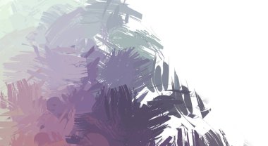 Taranmış Boyalı Soyut Arkaplan. Vahşi kaotik fırça darbeleri. Boya darbeleri. 2D İllüstrasyon. Fırça darbeli resim. 