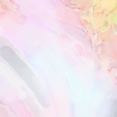 Çağdaş sanat. El işçiliğinin renkli dokusu. Modern resim. Yüzeyde suluboya vuruşlar. Sanatsal arkaplan resmi. Tablo üzerinde soyut resim. Fırça darbeleri. 