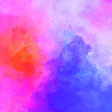 Duvar sanatı Eşsiz ve yaratıcı illüstrasyon. Fırça darbesi ile boyanmış. Renkli fırça darbelerinin soyut arkaplanı. Fırçalanmış canlı duvar kâğıdı. Boyalı sanatsal yaratım.