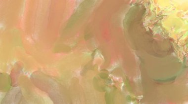 Pastel renklerde suluboya resim. Poster, duvar sanatı, afiş, kart, kitap kapağı ya da ambalaj için rahatlatıcı kompozisyonun yumuşak renkli çizimi. Modern fırça darbeleri resim.