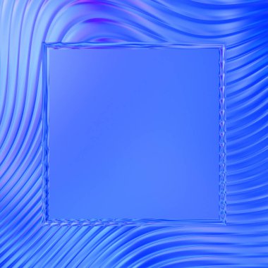 Soyut çerçeveli arkaplan. Renkli, canlı, dalgalı bir duvar kağıdı. Merkezi çerçeveli yaratıcı grafik 2d çizim. Dinamik şekilli modaya uygun sıvı örtüsü.