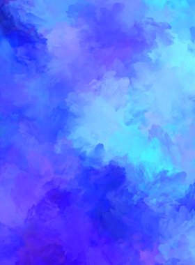 Sanatsal soyut arkaplan. Doku boyalı duvar kağıdı. Boya darbeleriyle yaratıcı bir illüstrasyon. Fırça desenli resim.