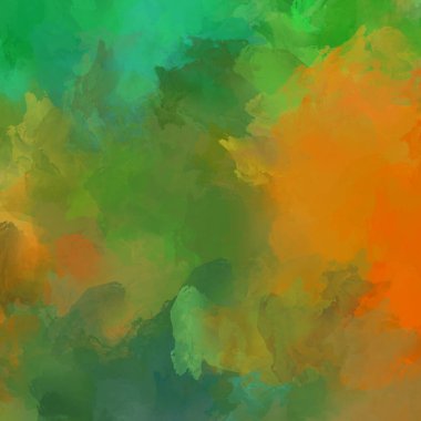 Yaratıcı soyut resim. Artistik fırça darbeleriyle donatılmış. Renkli ve canlı bir illüstrasyon. boyalı sanat.