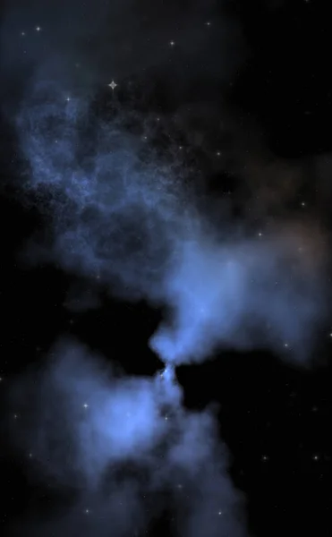 Stjärnfält Galaxen Utrymme Med Färgglada Nebulosa Sci Bakgrund Djupa Rymden — Stockfoto