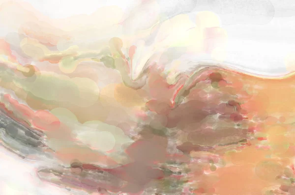 Современные Мазки Кистью Акварель Абстрактной Живописи Пастельными Цветами Мягкая Цветовая — стоковое фото