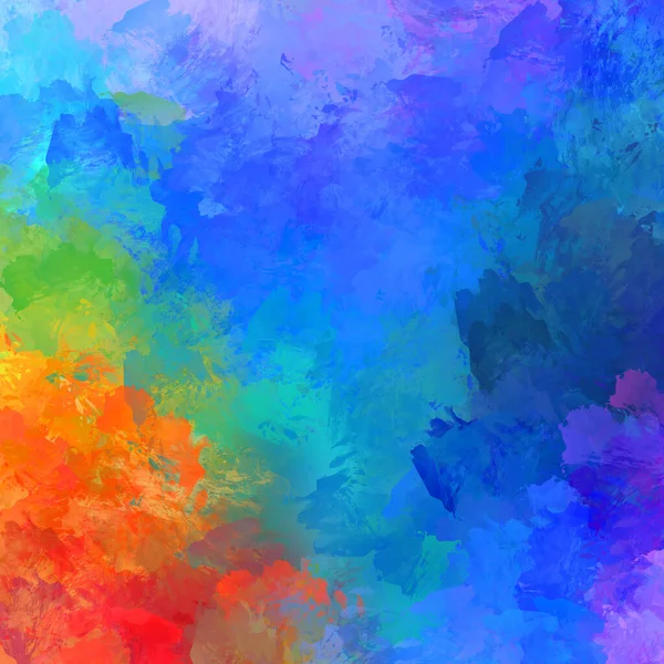 Composición Pintada Con Pinceladas Vibrantes Pintura Colorida Texturizada Pintar Fondo —  Fotos de Stock