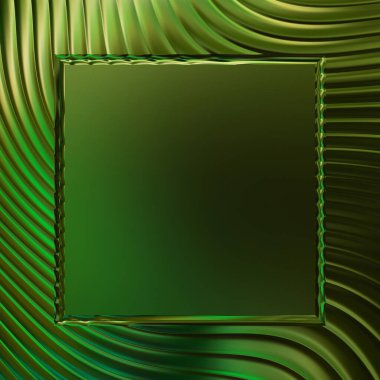 Soyut çerçeveli arkaplan. Renkli, canlı, dalgalı bir duvar kağıdı. Merkezi çerçeveli yaratıcı grafik 2d çizim. Dinamik şekilli modaya uygun sıvı örtüsü.