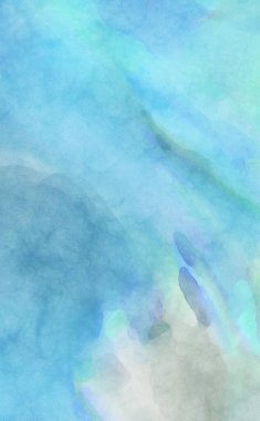 Alkol mürekkebini andıran rahatlatıcı fırça darbelerinin modern resmi. Poster, duvar sanatı, afiş, kart, kitap kapağı veya ambalaj için pastel renkli suluboya resim.