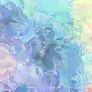 El yapımı sürreal soyut desenli suluboya. Modern sanatsal resim. 2D çizim. Arkaplan boyası karışımı. Yaratıcı duvar sanatı. Çağdaş sanat.