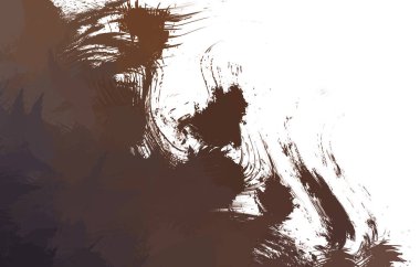 Duvar sanatı Eşsiz ve yaratıcı illüstrasyon. Fırça darbesi ile boyanmış. Renkli fırça darbelerinin soyut arkaplanı. Fırçalanmış canlı duvar kâğıdı. Boyalı sanatsal yaratım.