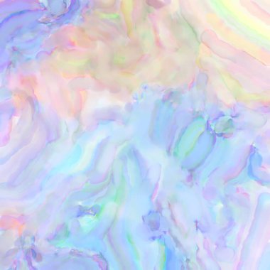 El yapımı sürreal soyut desenli suluboya. Modern sanatsal resim. 2D çizim. Arkaplan boyası karışımı. Yaratıcı duvar sanatı. Çağdaş sanat.