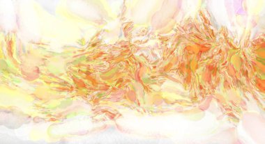 2D çizim. Sanatsal arkaplan resmi. Tablo üzerinde soyut resim. Çağdaş sanat. El yapımı resim. Renkli doku. Modern sanat eserleri. Yüzeyde suluboya fırça darbeleriyle boyama.