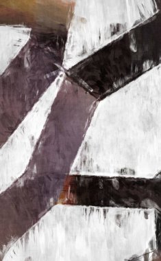 Soyut arkaplanda pürüzlü fırça darbeleri. Fırça boyası. Renkli boya darbeleri. Eşsiz duvar sanatı. Tuvaldeki modern sanat. Renkli çağdaş sanat eserleri. 