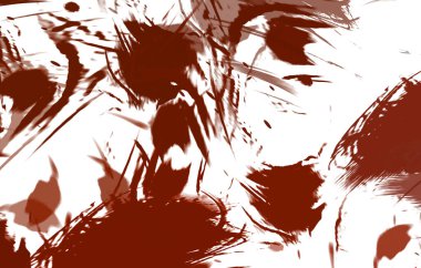 Renkli fırça darbelerinin 2B çizimi. Dekoratif doku resmi. Canlı boya desenli arka plan. Kaotik fırça darbeleri resim.