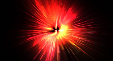 Fütürist mercek patlaması. Parlayan parçacıkları ve çizgileri olan ışık patlaması yıldızı. Güzel soyut ışın arkaplanı.