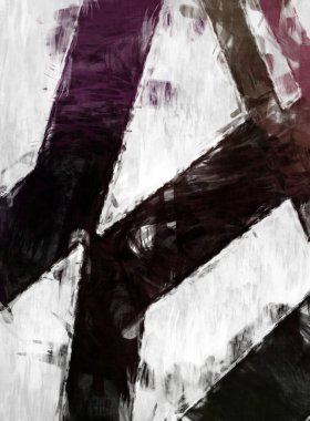 Soyut arkaplanda pürüzlü fırça darbeleri. Fırça boyası. Renkli boya darbeleri. Eşsiz duvar sanatı. Tuvaldeki modern sanat. Renkli çağdaş sanat eserleri. 