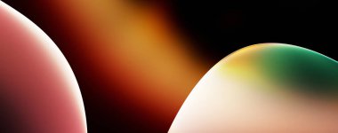 Soyut arkaplan. Değişken renk değişim dalgaları, dinamik hareketlerle. Işık dalgalarının neon renkli soyut tasarımı. Duvar kağıdı, afiş, arkaplan, kart, kitap illüstrasyonu, web sitesi.