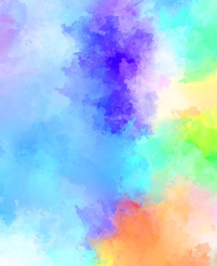 Taranmış Boyalı Soyut Arkaplan. Fırça darbesi ile boyanmış. Sanatsal canlılık ve renkli duvar kağıdı.