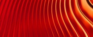 Soyut arkaplan. Renkli dalgalı yansıtıcı duvar kağıdı. Duvar kağıdı, afiş, arkaplan, kart, kitap kapağı veya web sitesi için grafiksel resimleme.