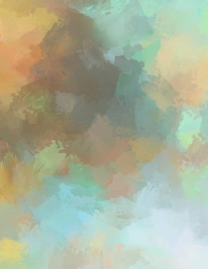 Sanatsal soyut arkaplan. Doku boyalı duvar kağıdı. Boya darbeleriyle yaratıcı bir illüstrasyon. Fırça desenli resim.