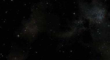 Galaksi uzayındaki yıldız alanı renkli nebula ile. Uzayın derinliklerinin bilim kurgu geçmişi. Ruhsal duvar kağıdı.