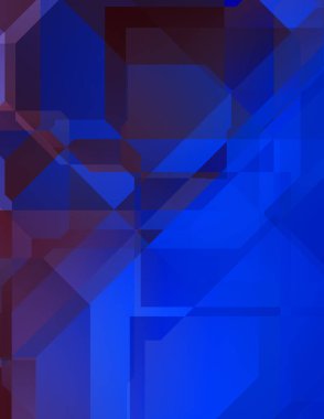 Renkli ve canlı geometrik şekiller katmanları var. Bir teknoloji planının dijital illüstrasyonu. Gelecekçi tasarım şablonu.