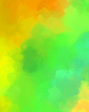 Renkli fırça darbelerinin 2D çizimi. Dekoratif desenli resim. canlı boya desenli arkaplan.