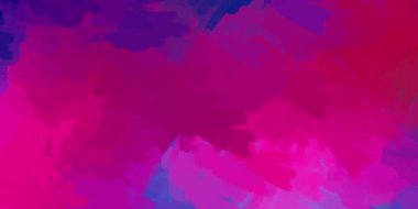 Yaratıcı bir geçmiş. Canlı fırça darbeleriyle boyanmış. Renkli desenli resim. Fırçalanmış duvar kağıdını boya.