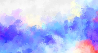 Sanatsal soyut arkaplan. Doku boyalı duvar kağıdı. Boya darbeleriyle yaratıcı bir illüstrasyon. Fırça desenli resim.