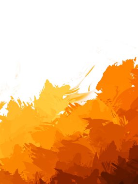 Taranmış Boyalı Soyut Arkaplan. Vahşi kaotik fırça darbeleri. Boya darbeleri. 2D İllüstrasyon. Fırça darbeli resim. 