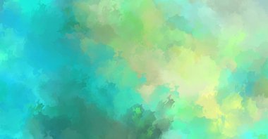 Renkli fırça darbelerinin 2D çizimi. Dekoratif desenli resim. canlı boya desenli arkaplan.