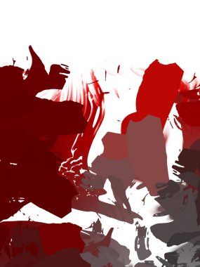 Taranmış Boyalı Soyut Arkaplan. Vahşi kaotik fırça darbeleri. Boya darbeleri. 2D İllüstrasyon. Fırça darbeli resim. 