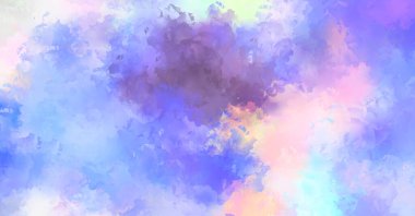 Renkli fırça darbelerinin 2D çizimi. Dekoratif desenli resim. canlı boya desenli arkaplan.