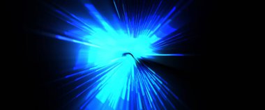 Fütürist mercek patlaması. Parlayan parçacıkları ve çizgileri olan ışık patlaması yıldızı. Güzel soyut ışın arkaplanı.