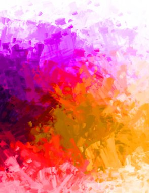 Sanatsal soyut arkaplan. Doku boyalı duvar kağıdı. Boya darbeleriyle yaratıcı bir illüstrasyon. Fırça desenli resim.