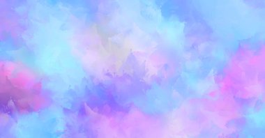 Renkli fırça darbelerinin 2D çizimi. Dekoratif desenli resim. canlı boya desenli arkaplan.