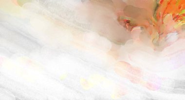 Yumuşak suluboya duvar kağıdı. Hafifçe fırçalanmış renkleri olan sanatsal bir resim. Pastel renkler arkaplana dokunmuş. Soyut duvar sanatı..