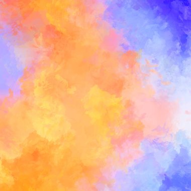 Boya darbeleri. 2D İllüstrasyon. Taranmış Boyalı Soyut Arkaplan. Fırça darbesi ile boyanmış. Modern sanat.