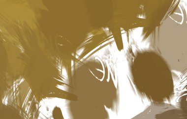 Renkli fırça darbelerinin 2B çizimi. Dekoratif doku resmi. Canlı boya desenli arka plan. Kaotik fırça darbeleri resim.