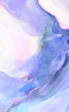 El yapımı sürreal soyut desenli suluboya. Modern sanatsal resim. 2D çizim. Arkaplan boyası karışımı. Yaratıcı duvar sanatı. Çağdaş sanat