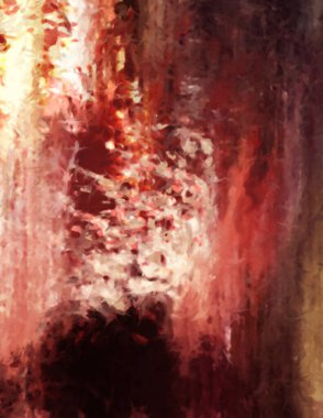 Modern sanat. Renkli çağdaş sanat eserleri. Renkli boya darbeleri. Soyut arkaplanda fırça darbeleri. Fırça boyası. Eşsiz duvar sanatı.