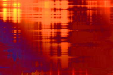 Soyut arkaplan. Yaşlanmış grunge dokusunda geometrik elementler. Farklı renk desenli grafiksel illüstrasyon.