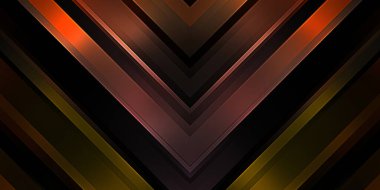 Soyut parlayan geometrik ışıklar arka planda. Fraktal simetrik grafik çizimi. Parıldayan ve parıldayan çubukları kesiştir.