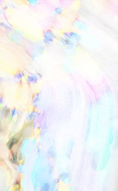 Suluboya fırça darbeleri. Modern sanat. Soyut doku. 2D çizim. Yüzeyde etkileyici el yapımı suluboya. Renkli bir fon. Çok renkli arkaplan. Çağdaş duvar sanatı. 