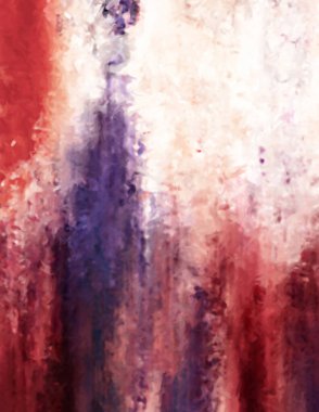 Modern sanat. Renkli çağdaş sanat eserleri. Renkli boya darbeleri. Soyut arkaplanda fırça darbeleri. Fırça boyası. Eşsiz duvar sanatı.