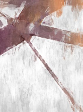 Soyut arkaplanda pürüzlü fırça darbeleri. Fırça boyası. Renkli boya darbeleri. Eşsiz duvar sanatı. Tuvaldeki modern sanat. Renkli çağdaş sanat eserleri. 