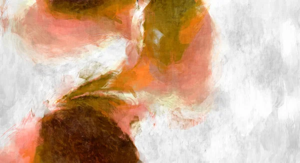 Soyut arkaplanda pürüzlü fırça darbeleri. Fırça boyası. Renkli boya darbeleri. Eşsiz duvar sanatı. Tuvaldeki modern sanat. Renkli çağdaş sanat eserleri. 